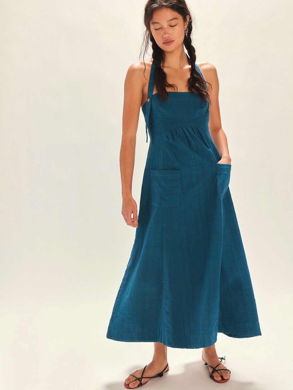 Free People Teal Maxi Dress
